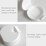 Reise tragbare Seifenkiste Haushaltsseife Aufbewahrungsbox mit Deckel – Bild 9