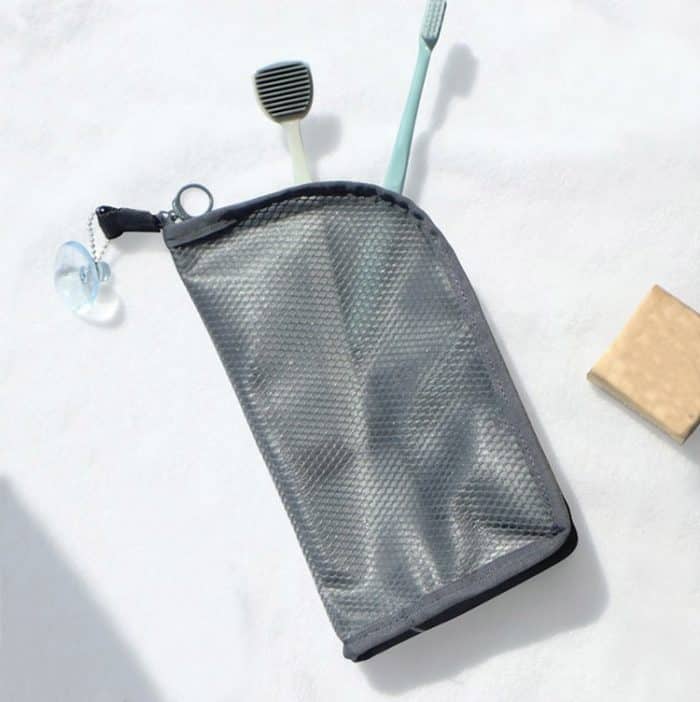 TBD0510932801A.jpg 2 Stück Reise-Toilettenartikel-Aufbewahrungstasche, Kosmetikpinsel, wasserdichte Handtasche, zufällige Farbe – Bild 1