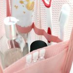 2 Stück Reise-Toilettenartikel-Aufbewahrungstasche, Kosmetikpinsel, wasserdichte Handtasche, zufällige Farbe – Bild 4
