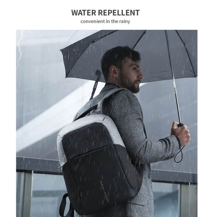 Mark Ryden Multifunktions-USB-Lade-Männer-15-Zoll-Laptop-Rucksack, Black, Black with Grey, Gray – Bild 13