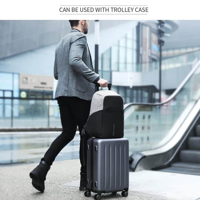 Mark Ryden Multifunktions-USB-Lade-Männer-15-Zoll-Laptop-Rucksack, Black, Black with Grey, Gray – Bild 14