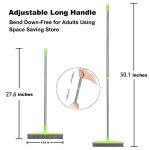 2 Stück Haustier-Teppich-Haarentfernungsbesen, Schaben, staubfreier Handwaschmopp, Gummi-Bodenbürste, Blue, Green, Red, Yellow, Grass Green – Bild 4