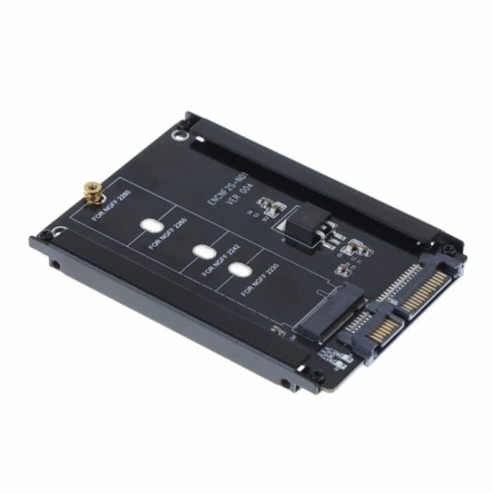 TBD0514356.jpg Metallgehäuse CYB + M Sockel 2 M.2 NGFF (SATA) SSD auf 2,5 SATA Adapter für 2230/2242/2260/2280 mm M2 NGFF SSD Solid State Festplatte – Bild 1