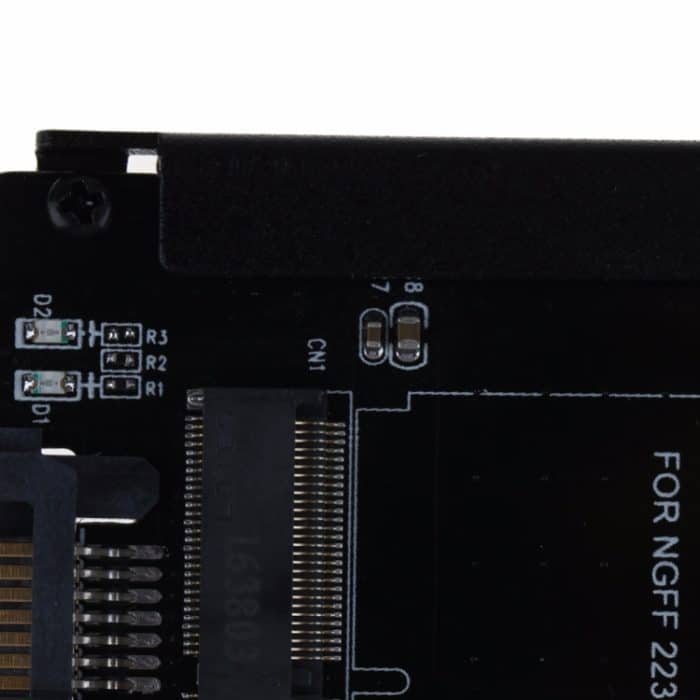 Metallgehäuse CYB + M Sockel 2 M.2 NGFF (SATA) SSD auf 2,5 SATA Adapter für 2230/2242/2260/2280 mm M2 NGFF SSD Solid State Festplatte – Bild 4