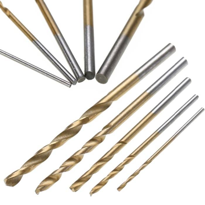 50 PCS / Set Titanbeschichtete Bohrer Hochgeschwindigkeits-Stahlbohrer Set Bohrmaschinen – Bild 6