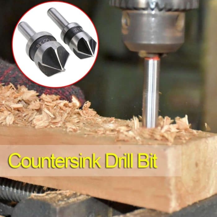 2 in 1 Rundgriff 5 Blatt Anfasen Holzverarbeitung Versenkbohrer Cone Drill – Bild 3