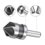 2 in 1 Rundgriff 5 Blatt Anfasen Holzverarbeitung Versenkbohrer Cone Drill – Bild 6