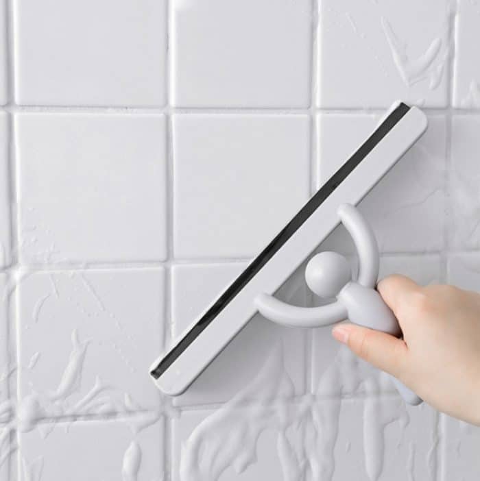 5 PCS Glaswischer Haushaltsreinigungswerkzeug Bodentür- und Fensterreinigungsschaber, With Grip White, With Grip Gray – Bild 3