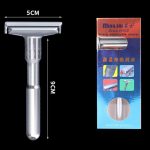 Verstellbarer Sicherheitsrasierer mit doppelter Kante, klassischer Herrenrasierer zur Haarentfernung mit 5 Klingen – Bild 2