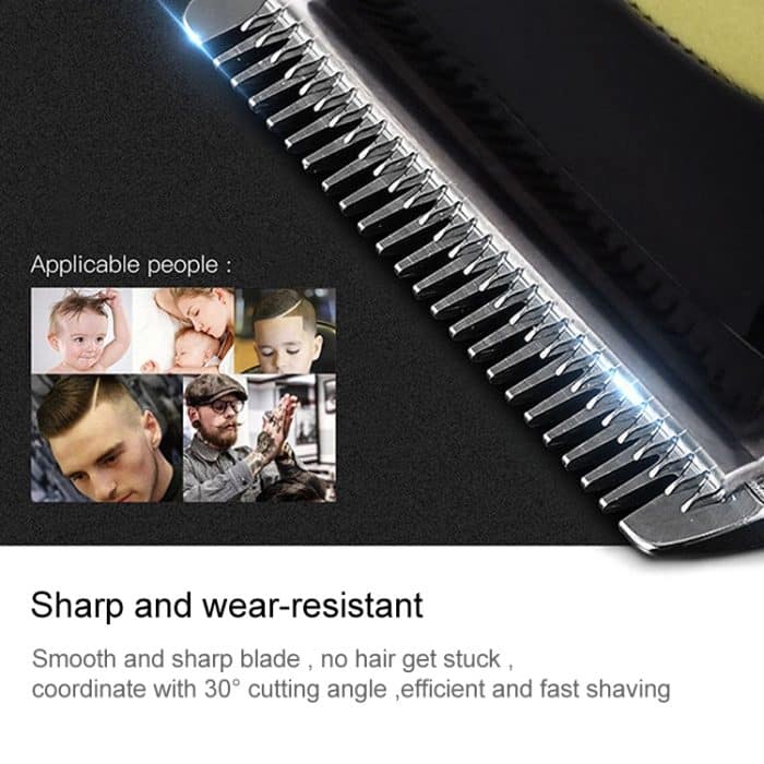 Surker SK-803 Hochleistungs-LCD-Haarschneidemaschine, Plug-in-Elektroschneidemaschine mit doppeltem Verwendungszweck – Bild 10