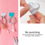 10 Stück Liebes-Herz-Haken, herzförmiger Raumdekorationshaken aus Edelstahl – Bild 4