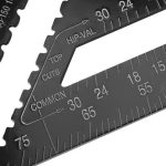 Winkellineal-Messwerkzeug für Holzbearbeitungs-Quadrat-Layout-Messgerät, Angle Ruler 7 Inch Black Metric, Angle Ruler 12 Inch Black – Bild 4