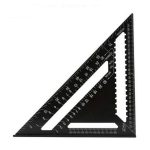 Winkellineal-Messwerkzeug für Holzbearbeitungs-Quadrat-Layout-Messgerät, Angle Ruler 7 Inch Black Metric, Angle Ruler 12 Inch Black – Bild 6