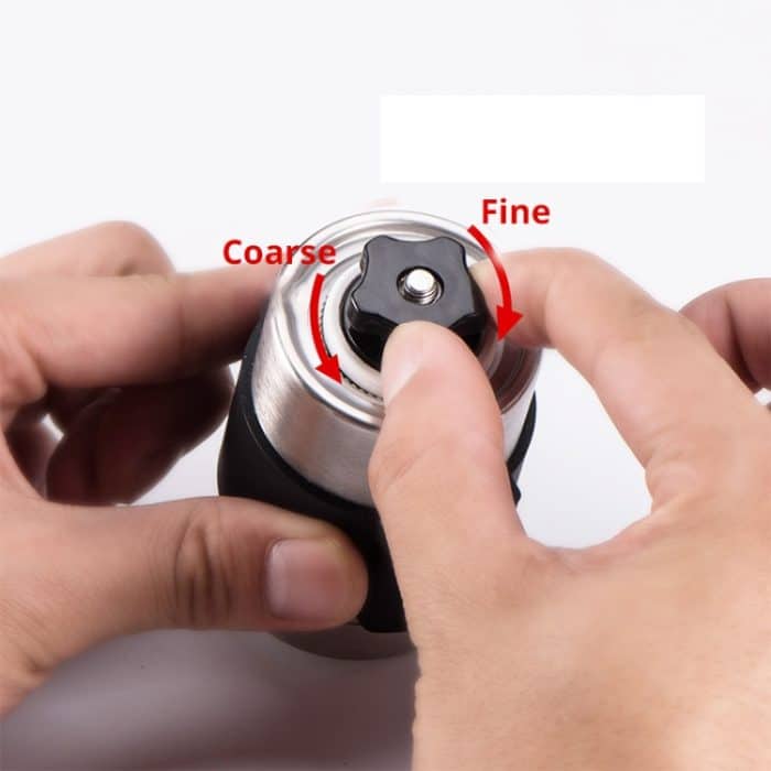 Manuelle Mini-Kaffeemühle aus Edelstahl – Bild 3