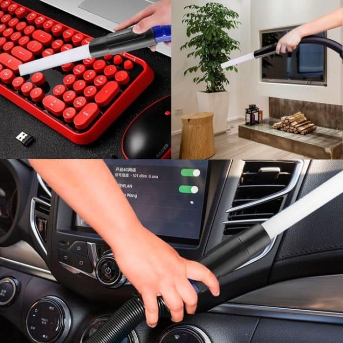 Universelles Vakuum-Aufsatzwerkzeug, winzige Röhrenreiniger für Autos/Haustiere/Tastaturen/Lüftungsschlitze/Schubladen – Bild 2