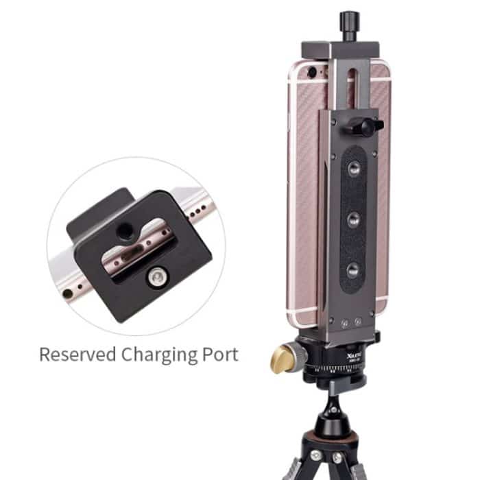 Xiletu Xj15 Live-Übertragung Desktop Vollmetall-Stativhalterung für Tablet-PC-Telefonklemme mit 1/4-Zoll-Schraubenlöchern und Kaltschuhbasis, Xj15 – Bild 7