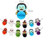 3 Taschen Halloween Hotel Einkaufszentrum Hintergrund Wand Atmosphäre Dekoration Wabenball Papier Flagge – Bild 3