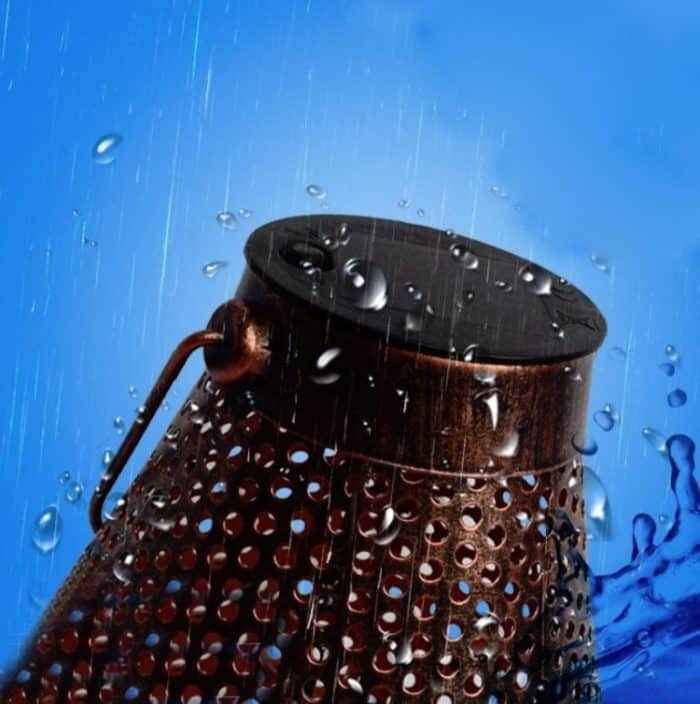 Outdoor Solar Schmiedeeisen Laterne Gartendekoration Licht LED Pendelleuchte – Bild 5