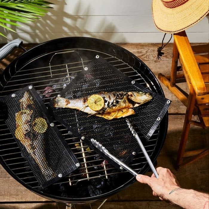 3 Stück Antihaft-Gitterplatten aus Teflon, Grillmatte, Grillmatte, 30x40 cm, 33x40 cm, 36x42 cm – Bild 7