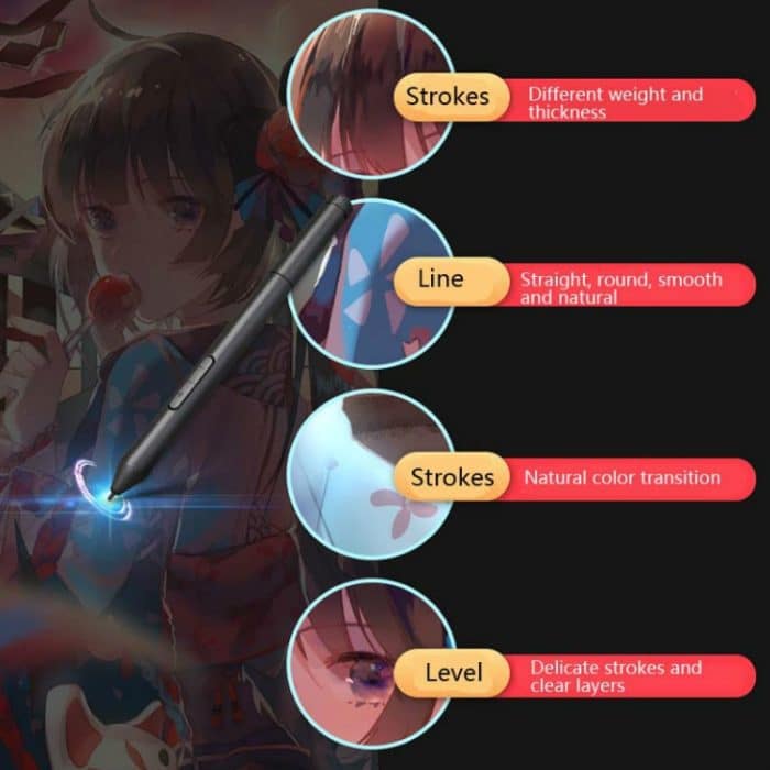 10Moons G30 Magic Circle Digital Tablet kann mit dem Handy Handy-Handblech-Malerei-Zeichenbrett mit 8192 passiven Stift verbunden werden – Bild 9