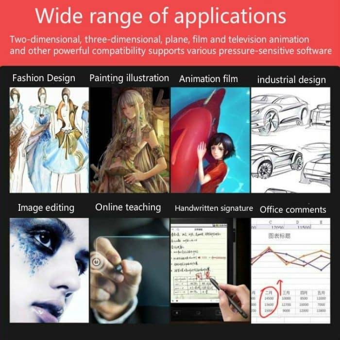10Moons G50 Magic Circle Digital Tablet Handbemalte Tafel Zeichenbrett Online-Lektion Schreibtafel – Bild 13