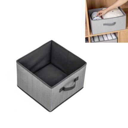 2 Stück Schubladen-Aufbewahrungsbox aus Vliesstoff, quadratisch, zum Sortieren von Kleidungsresten, 16L, 23L, 29L