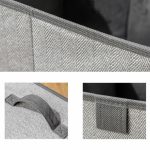 2 Stück Schubladen-Aufbewahrungsbox aus Vliesstoff, quadratisch, zum Sortieren von Kleidungsresten, 16L, 23L, 29L – Bild 6