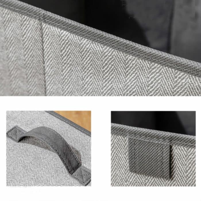 2 Stück Schubladen-Aufbewahrungsbox aus Vliesstoff, quadratisch, zum Sortieren von Kleidungsresten, 16L, 23L, 29L – Bild 6