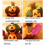 3 Stück Halloween-Vlies-Kürbis-Puppen, Dekoration, Ornamente, Halloween-Bar, Party, Veranstaltungsort, Dekoration, Requisiten, Small, Medium, Double Layer – Bild 4
