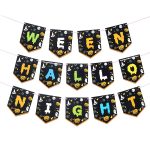 24 Personen Set Halloween Party Dekoration Geschirr Set Tischdecke Pappteller Banner ohne Strohhalm – Bild 5