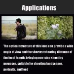 Lightdow 35mm F2.0 Weitwinkelobjektiv Vollbildporträt Micro SLR Manuelles Objektiv mit festem Fokus – Bild 7