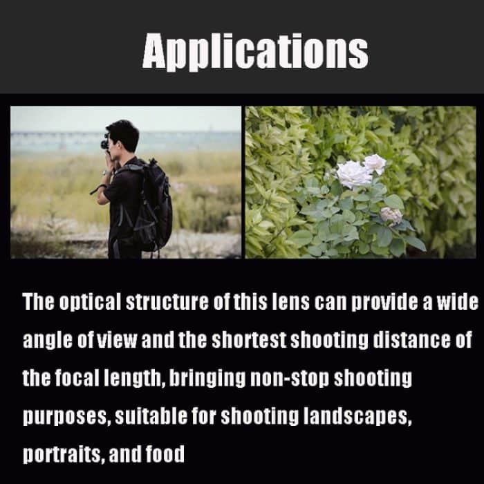 Lightdow 35mm F2.0 Weitwinkelobjektiv Vollbildporträt Micro SLR Manuelles Objektiv mit festem Fokus – Bild 7