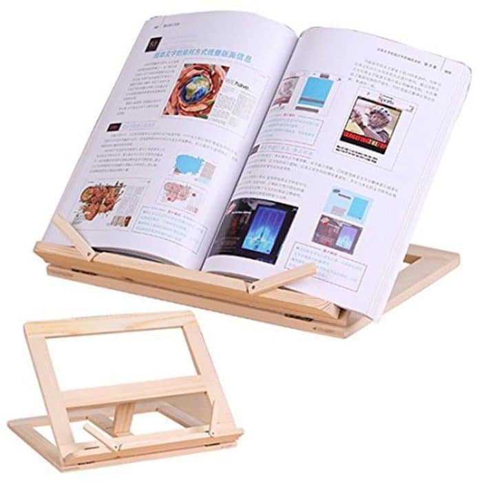 Holzrahmenbuch Lese Bücherregal Halterung Unterstützung Tablet PC Music Stand Zeichnung Staffelei – Bild 1