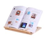 Holzrahmenbuch Lese Bücherregal Halterung Unterstützung Tablet PC Music Stand Zeichnung Staffelei – Bild 2
