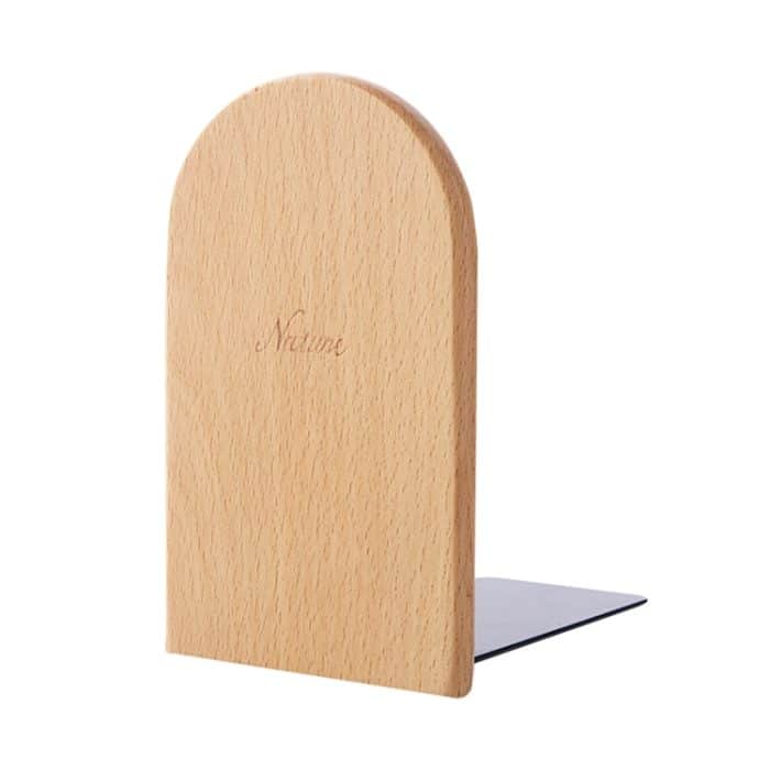 TBD053543601A.jpg Rutschfeste Buchstützen, Regalhalter, Buchständer aus Naturholz – Bild 1