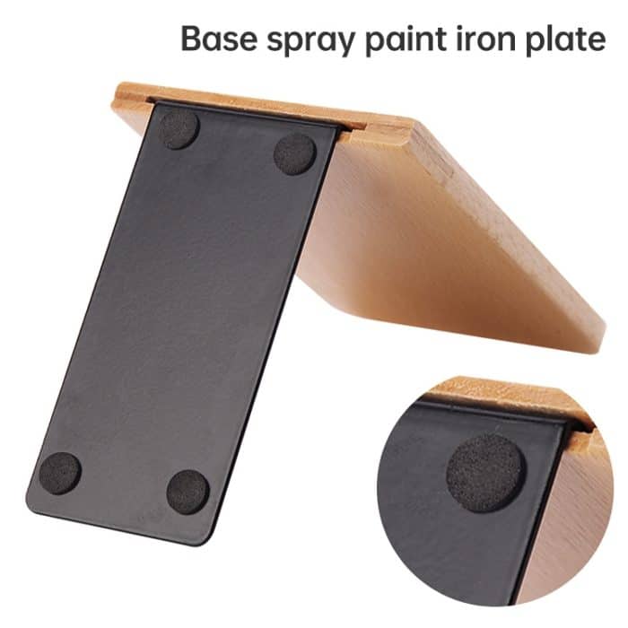 Rutschfeste Buchstützen, Regalhalter, Buchständer aus Naturholz – Bild 4