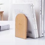 Rutschfeste Buchstützen, Regalhalter, Buchständer aus Naturholz – Bild 5