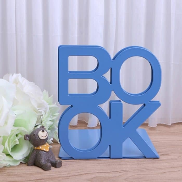 Alphabetförmige Buchstützen aus Eisen und Metall, Stützhalter, Schreibtischständer für Bücher – Bild 5
