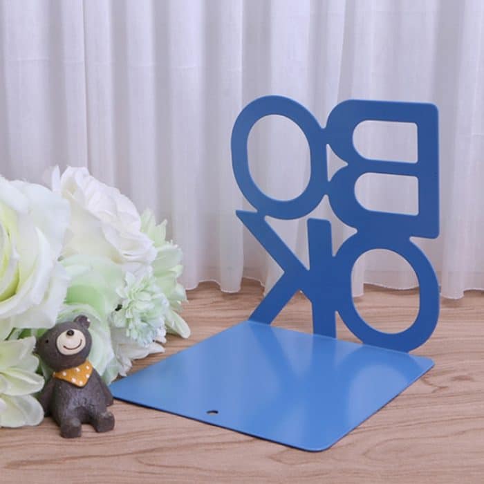 Alphabetförmige Buchstützen aus Eisen und Metall, Stützhalter, Schreibtischständer für Bücher – Bild 6