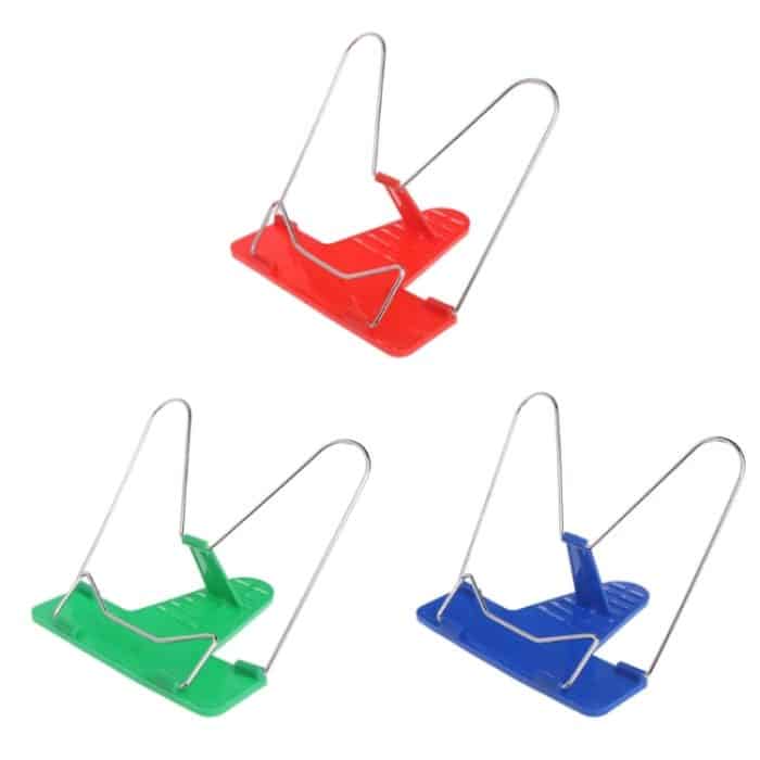 Buchständer aus Metall mit verstellbarem Winkel, beweglicher, tragbarer Dokumenten- und Lesehalter – Bild 3