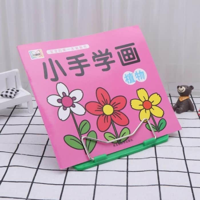 Buchständer aus Metall mit verstellbarem Winkel, beweglicher, tragbarer Dokumenten- und Lesehalter – Bild 5