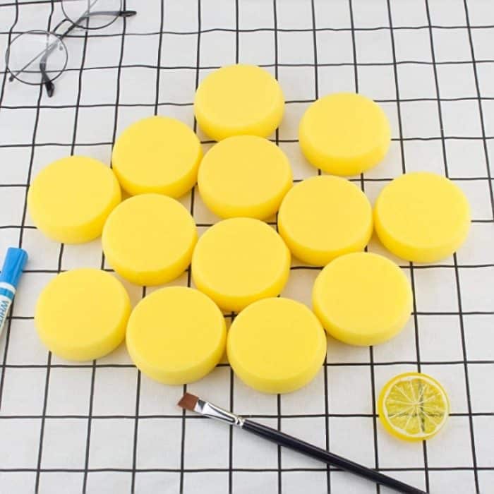 30 Stück Schwamm runde Dichtung Kinder Graffiti Kunst Malwerkzeug, 30 PCS Round Powder – Bild 4