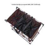 Zusammenklappbarer Wäschekorb mit drei Gittern für schmutzige Kleidung, Organizer für Zuhause, Aufbewahrungskorb, 3 Grid – Bild 6