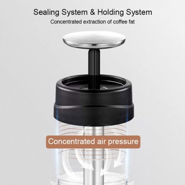 Tragbare Handdruck-Espressomaschine für den Außenbereich mit Mini-Kaffeetasse, Mini (White), Mini (Black) – Bild 3