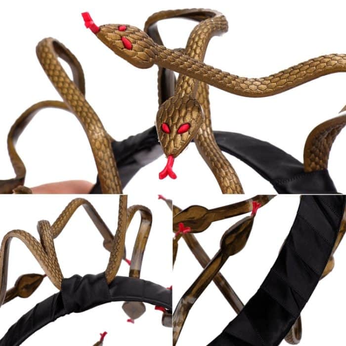 Halloween Carnival Stage Requisiten Kopfschmuck Medusa Snake Cosplay Stirnband – Bild 3