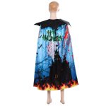 Halloween Dress Up Doppellagiger bedruckter Umhang für Kinder, Free Size