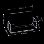 Klarer Schreibtisch-Regal, Aufbewahrungsbox, Präsentationsständer, Acryl-Kunststoff, transparenter Desktop-Visitenkartenhalter, Card Holder – Bild 3
