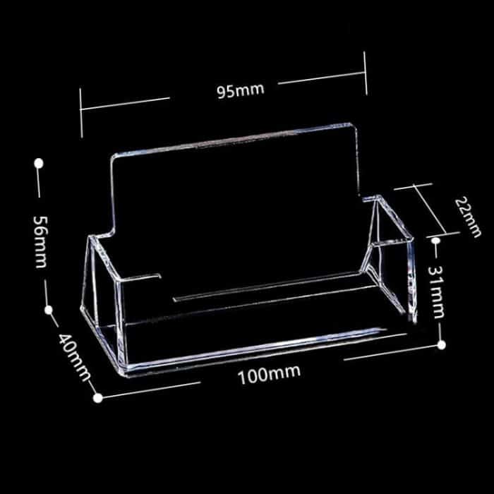 Klarer Schreibtisch-Regal, Aufbewahrungsbox, Präsentationsständer, Acryl-Kunststoff, transparenter Desktop-Visitenkartenhalter, Card Holder – Bild 3