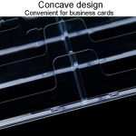 Klarer Schreibtisch-Regal, Aufbewahrungsbox, Präsentationsständer, Acryl-Kunststoff, transparenter Desktop-Visitenkartenhalter, Card Holder – Bild 5