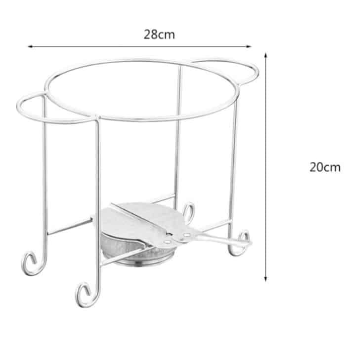 Edelstahl-Topfregal für einzelne Alkohol-Trockentopfspieße Shabu-Shabu, With Cover, Without Cover – Bild 3